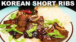 Korean-style short ribs — pan searedbraised method