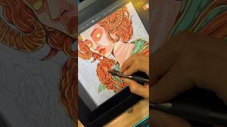 Drawing process in Adobe Illustrator ️