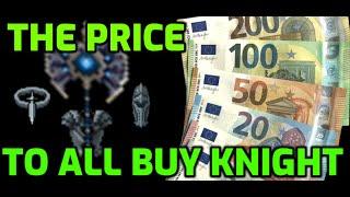 What does it cost in 2023 to buy all knight gear in Euros?