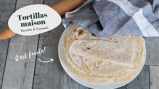 RECETTE  Tortillas de blé maison pour wraps tacos fajitas