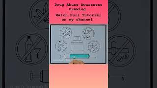 Drug Abuse awareness drawing #shorts #youtubeshorts #internationaldrugabuseawareness #postermaking