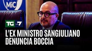 Lex ministro Sangiuliano denuncia Boccia