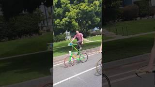 Guy on a Double Decker Bike - Ciclavia Venice