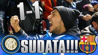 The Champions..INTER 1-1 BARCELLONA  SAN SIRO LIVE REACTION GOL HD