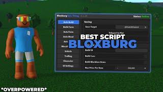New Best Bloxburg Script AUTOFARM AUTOBUILD + MORE
