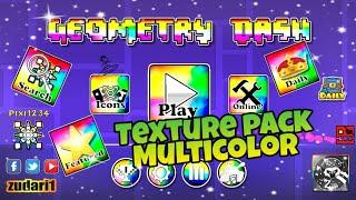 Texture pack Multicolor Geometry dash 2.11