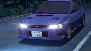 Takumi Tries Single-Handed-Steering in the Impreza Initial D Fifth Stage