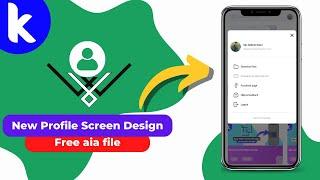 Earning app profile screen design in kodular  Make app earn Money