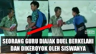 SEORANG GURU DIAJAK DUEL BERKELAHI DAN DIKEROYOK OLEH MURID-MURIDNYA  SMK NU 03 KALIWUNGU