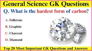 Top 20 GK Questions and  Answers  General Science Questions  GK GS  GK in English