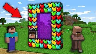 Minecraft NOOB vs PRO ONLY NOOB CAN ACTIVATE THIS ARMOR PORTAL WITH FACE SCANNER 100% trolling