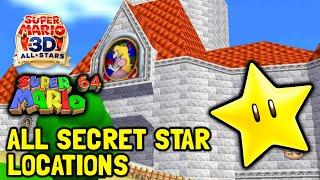 Super Mario 64 3D All-Stars All Secret Star Locations In The Castle