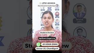 Student Review About @UPSCAKHADA   Best IAS Institute In Chandigarh
