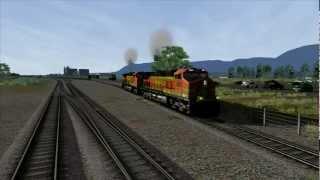 Railworks 3 Gameplay {HD}- BNSF Dash 9 on Castle Rock RR