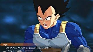 Dragon Ball FighterZ - All Vegeta Special Cutscenes Breaking The 4th Wall