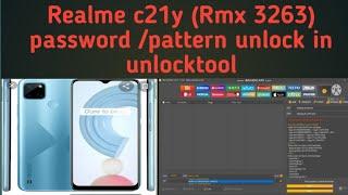 Realme c21y Rmx 3263 password pattern unlock in unlocktool