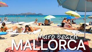  MALLORCA  PLAYA de MURO  Alcudia  Beach walk   Spain 2024 4K