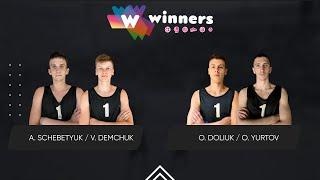 Winners Beach Volleyball. Men. A. Schebetyuk  V. Demchuk - O. Doliuk  O. Yurtov 01.07.2024