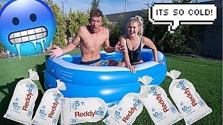 EXTREME COLD ICE BATH CHALLENGE 2OO POUNDS OF ICE
