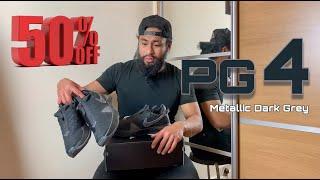 NIKE PG 4 BLACK METALLIC DARK GREY  PICKUP REVIEW SMELLY FEET