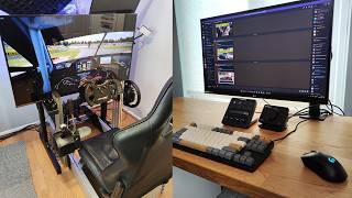 Minimalist Small Office and Simracing Setup 2024