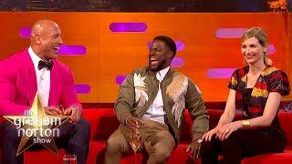 Dwayne Johnson & Kevin Hart Lose It Over Jodie Whittakers Accent  The Graham Norton Show