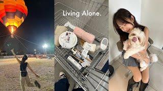 living alone diaries ∙ IKEA runs hot air balloon ride fridge restock day