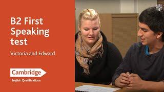 B2 First Speaking test - Victoria and Edward  Cambridge English