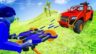 NERF WAR Epic New TURRETS vs Nerf VEHICLES in Ravenfield