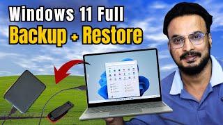 How to Fully BACKUP Windows 11 & Restore Windows 11 Backup Step by Step 2024