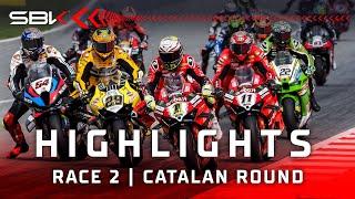 FULL HIGHLIGHTS Race 2 in Barcelona   2024 #CatalanWorldSBK 