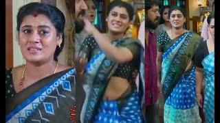 Tamil Serial Actress Janaki Saree Rare Navel