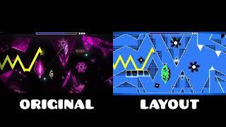 KOCMOC Original vs Layout  Geometry Dash Comparison