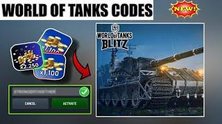 NEW CODES️World Of Tanks Blitz Bonus Codes - WOT Blitz Codes  - wot Codes  2024