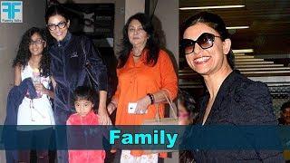 Sushmita sen Family Photos with Parents and Daughters