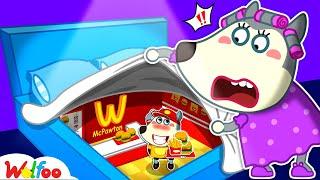 Wolfoo Built a SECRET McDonalds in His Room Funny Stories for Kids  Wolfoo Channel New Episodes