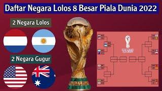 Daftar Negara Yang Lolos 8 Besar Piala Dunia 2022  World Cup Qatar 2022  Bagan 8 Besar Piala Dunia