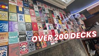 MY CRAZY PLAYING CARD COLLECTION  200 PLUS DECKS