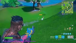 Glide 20 meters while holding a chicken- Fortnite challange