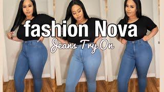 FASHION NOVA Jean Try On Haul  First Impressions   Is It Worth It ?