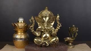 Brass Ganesha Statue 7 - StatueStudio