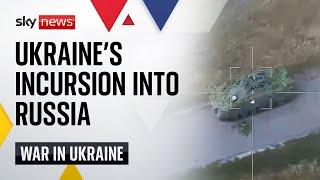 Ukraine war Ukrainian troops make unprecedented incursion into Russias Kursk region