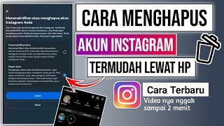 Cara menghapus akun Instagram secara permanen terbaru  Cara hapus akun Instagram permanen