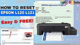 How to Reset EPSON L120 L121 Printer with Resetter  INKfinite