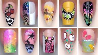 Creative Nails Art Compilation  New Nail Tutorial for Beginners  Nails Design  Nails Inspiration