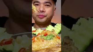 Super Spicy Chicken Lemongrass Vietnamese #alfieeats #mukbang #asmr #trending #viral #fypシ #food