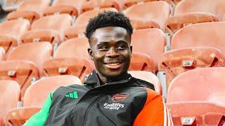 BUKAYO SAKA  On facing Inter Milan UCL Odegaard captaining the side Edu & more