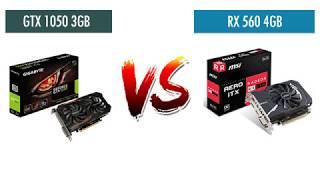 GTX 1050 3GB vs RX 560 4GB - AMD Ryzen 5 2600X - Benchmarks Comparison