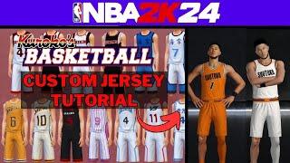 NBA 2K24 Custom Kuroko No Basket Jersey Tutorial XBOX ONE CURRENT GEN