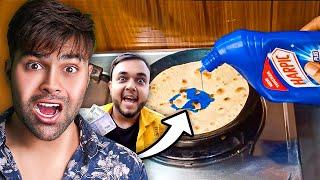 Worst Indian Food Vloggers Ft. B.Tech Pani Puri Wali   DhiruMonchik